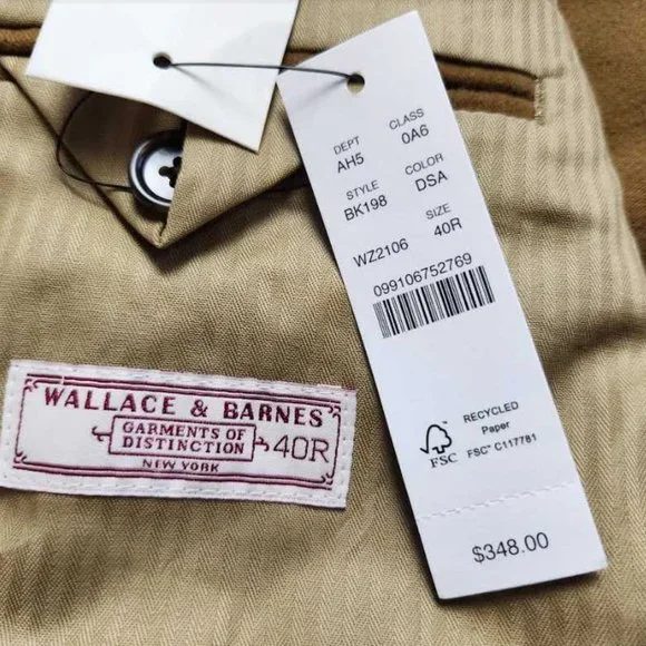 New mens 40 J Crew x Wallace & Barnes blazer in Italian cotton moleskin jacket - Picture 7 of 16